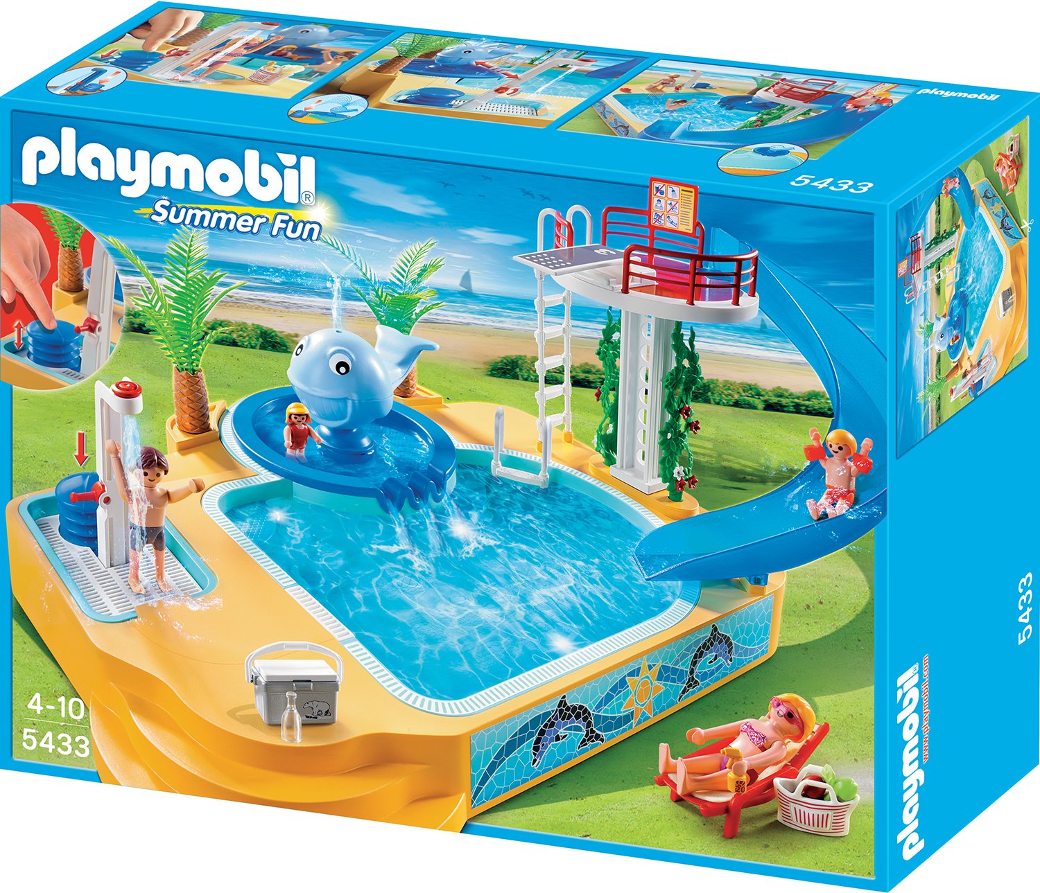 PLAYMOBIL® Erlebnisbad mit Sprudel-Wal (5433)