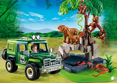 PLAYMOBIL® WWF Geländewagen bei Tigern und Orang-Utans (5274) Titelansicht