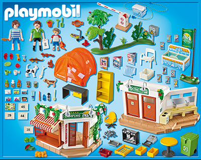 PLAYMOBIL® Großer Campingplatz (5432) Packungsrückseite