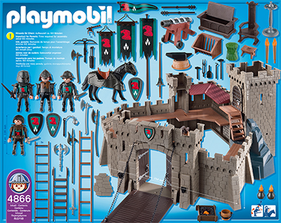 PLAYMOBIL® - Raubritterburg (4866) Packungsrückseite
