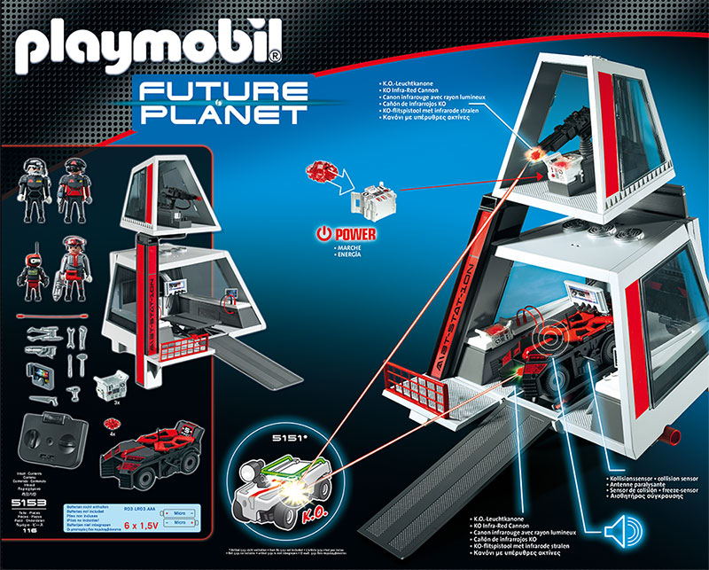 PLAYMOBIL® Darksters Tower Station (5153) Packungsrückseite