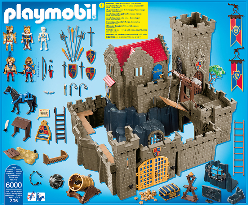 PLAYMOBIL® Königsburg der Löwenritter (6000) Packungsrückseite